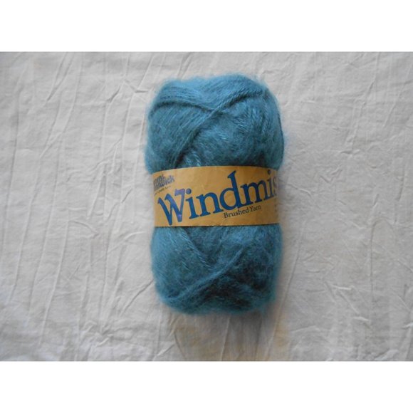 Yarns Brunswick Other - New‎ Windmist Yarns Brunswick Ocean Blue 1 Skien Brushed Acrylic Yarn 135 yards
